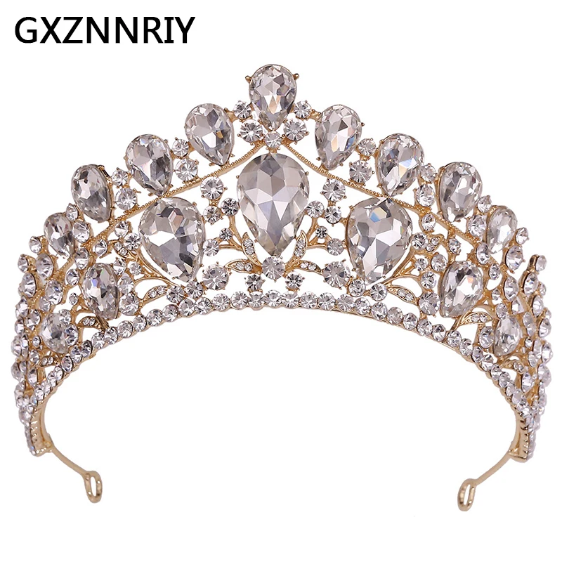 

Luxury Crystal Crown for Women Accessories Rhinestone Wedding Tiaras and Crowns Bridal Hair Jewelry Party Bride Headpiece Gift