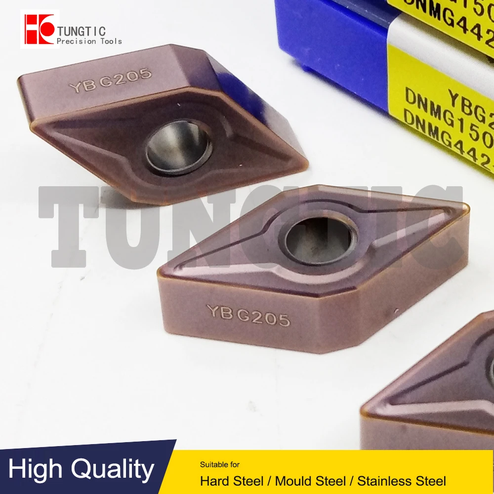 DNMG150608-EM YBG205 YBM253 YBG202 DNMG442-EM Turning Cutting Tools Inserts Carbide Double Sided Negative-Medium Machining