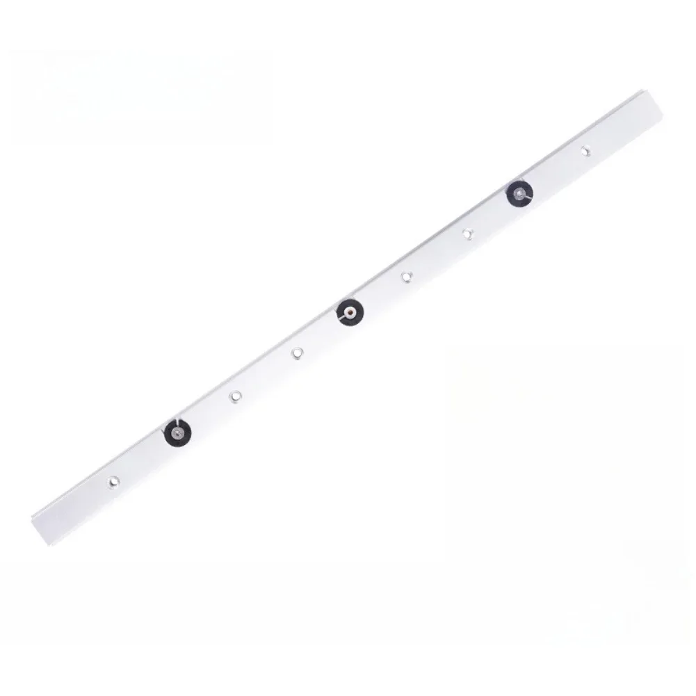 Aluminum Alloy Guide Miter Bar Slider Easy Installation Adjustable With Screws Silver For Woodworking Table Saws