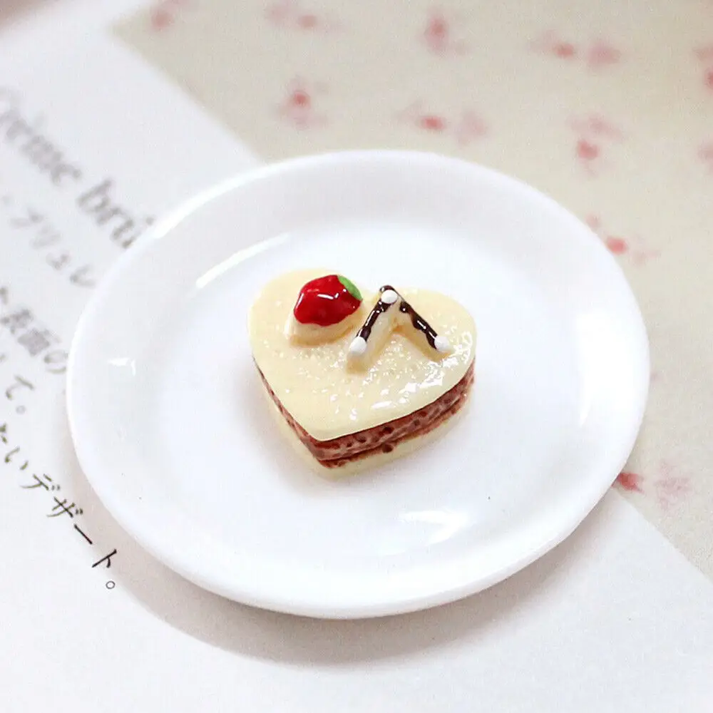 6pcs Dollhouse Mini Cakes Dessert Cupcake Mini Cake Toys Doll Foods Bakery Cake