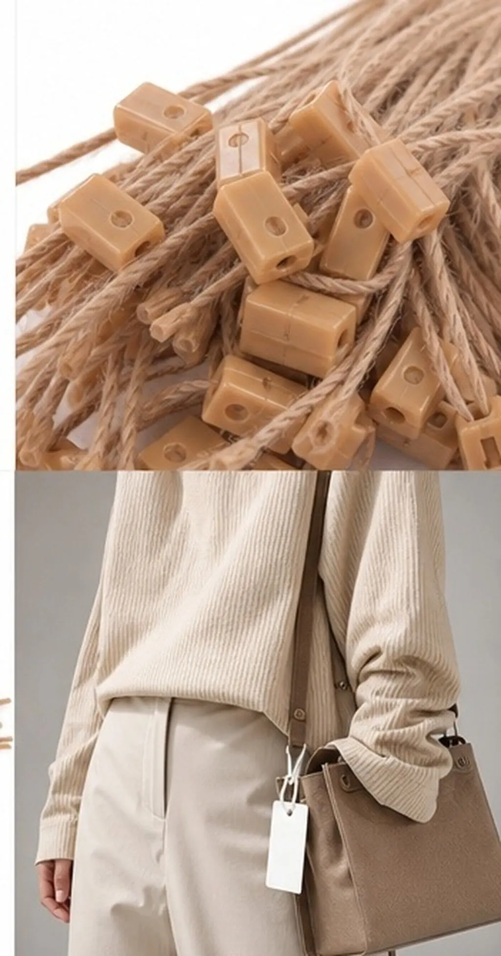 1000Pcs Loop Fastener Tag String Snap Lock Clothing Tie Cord 7.9 Inch Strong Hook Ties for Sweaters Bags Belts Crafts Retail