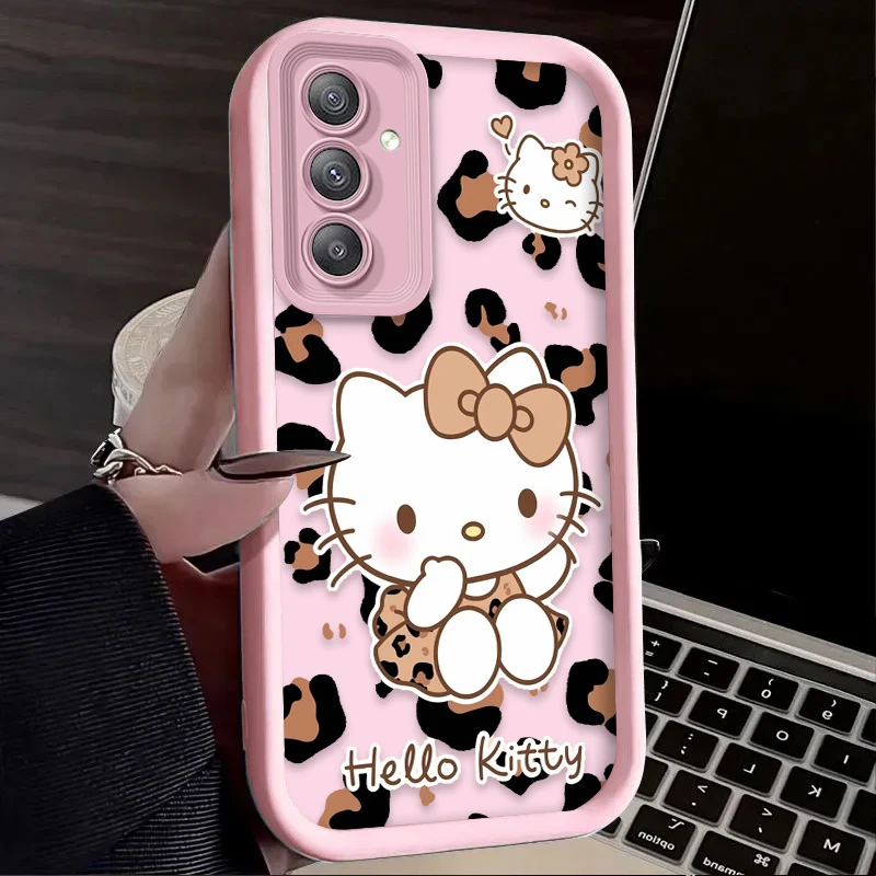 Cute Sanrio Hello Kitty Case for Samsung Galaxy A55 A35 A25 A15 A05 A05S 5G A24 A13 A23 A12 A22 A32 A52 A52S A71 A72 A51 4G Etui