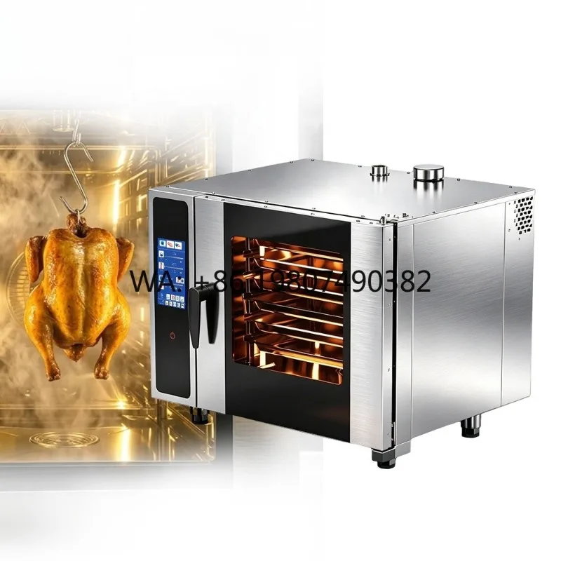 Programmable Combi Convection Oven With Steam , Smart Electric Oven for Pizza Baking Meat Roasting Commercial Use