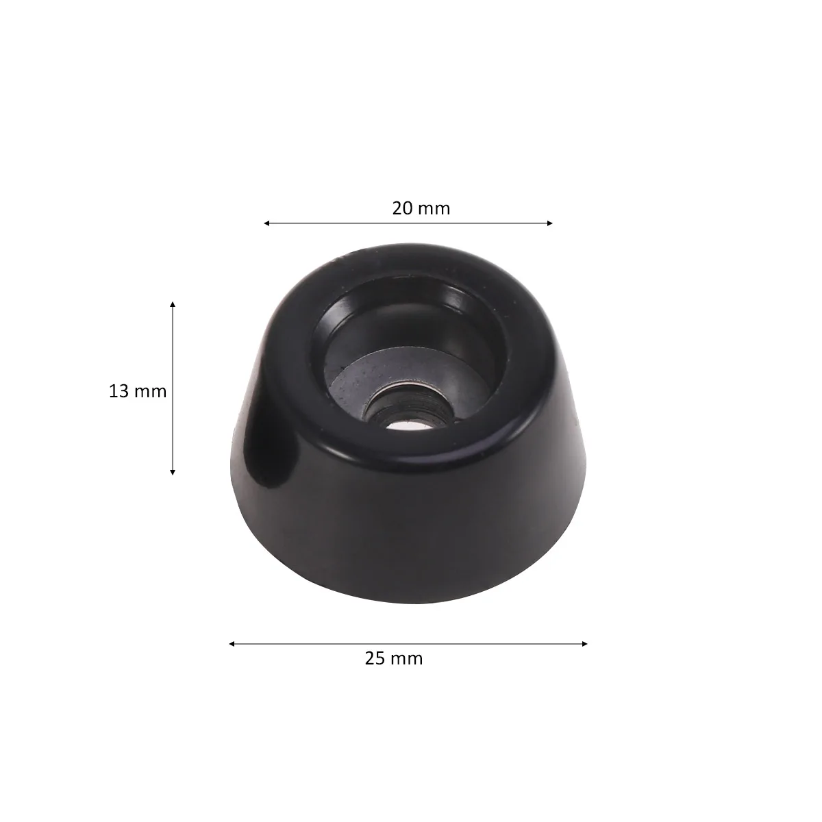 

20pcs Silicone Anti-Slip Chair Leg Covers Floor Protectors Round Feet Caps For Computer Case Machine Device Furniture Black