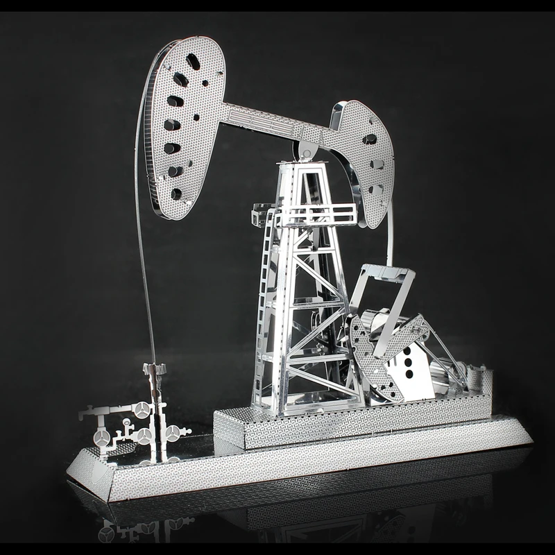 3D Metal Puzzle oil rigs DIY model KITS Assemble Jigsaw Puzzle Gift Toys For Children