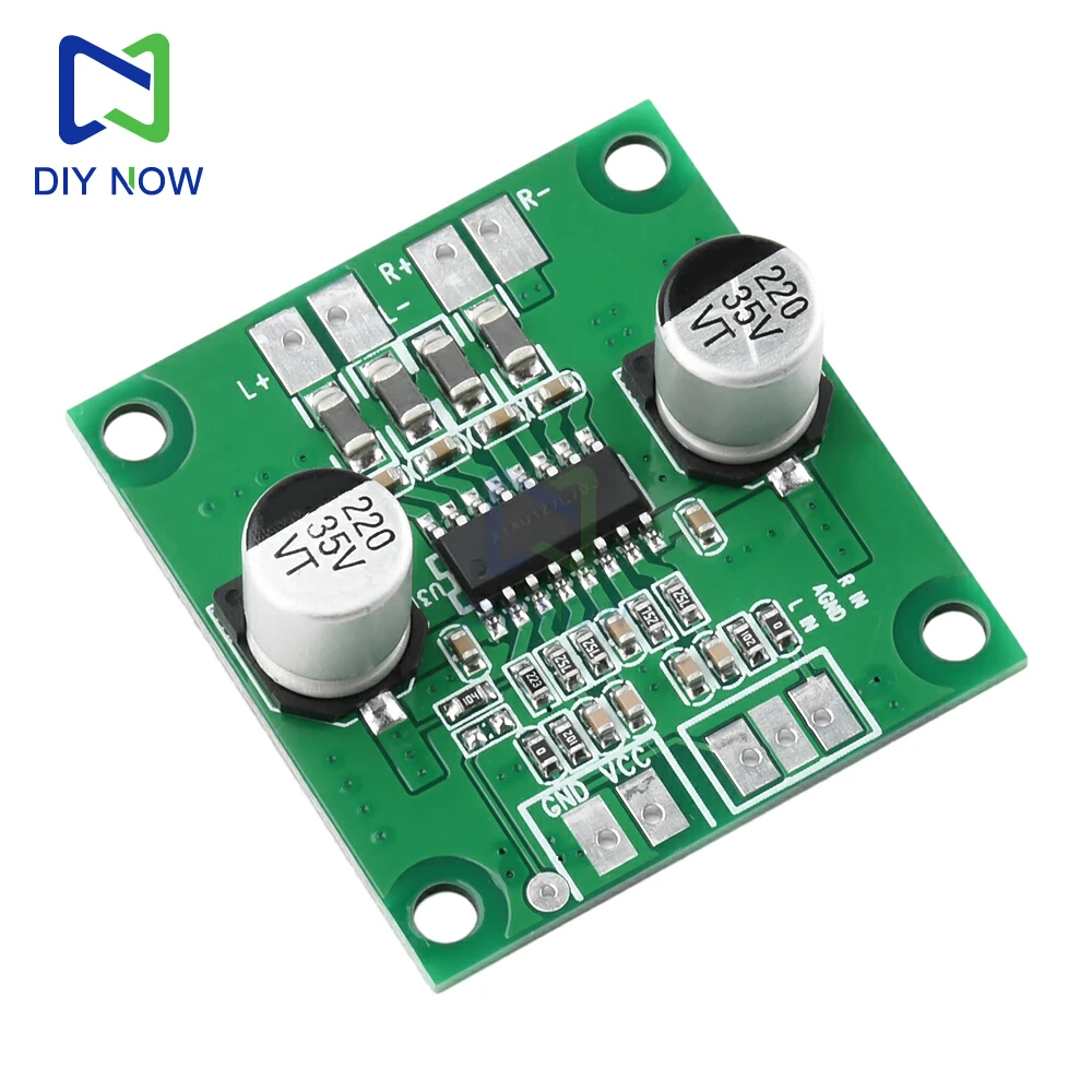 Módulo amplificador de potência digital dc 7-25v 2a, amplificador de áudio 2*40w, alto-falante, módulo amplificador de potência pura, entrada de linha