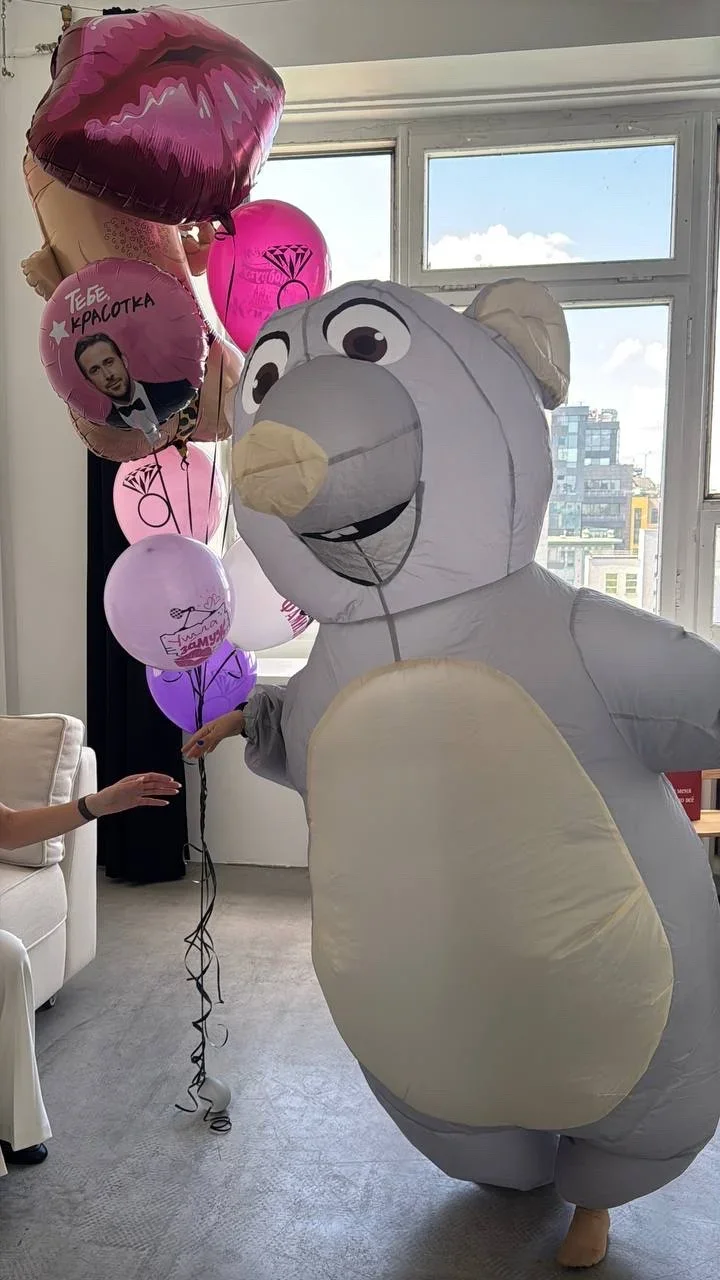 성인을위한 풍선 마우스 의상 마우스 쥐 코스프레 의상 재미 있은 할로윈 파티 카니발 코스프... - 5