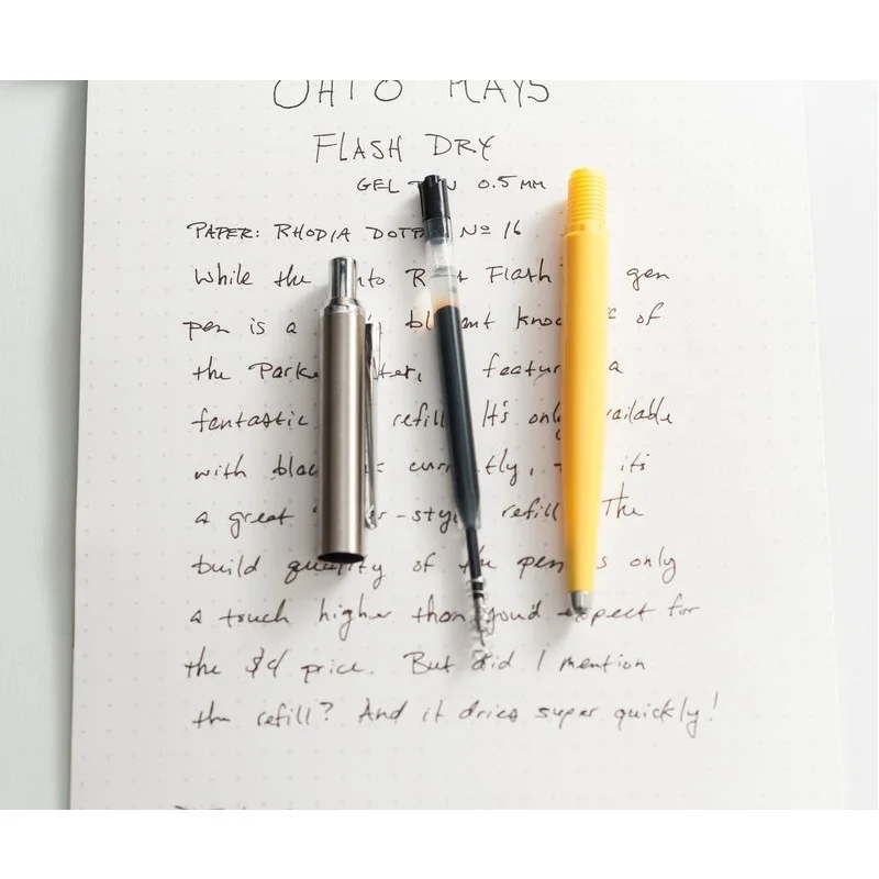 3pcs OHTO PG-107NP Quick-Drying Gel Pen Refill 0.7mm Black Ink Fine Tip Europe Standard G2 Refill School Office Writing Refills