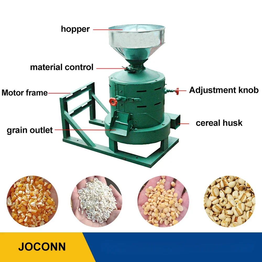 Professional Red Bean Corn Skin Peeling Machine Rice Grain Husker Machine Soybean Oat Dehuller Machine