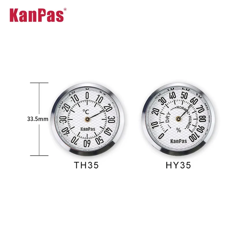 KANPAS Mini hygrometer for car /mini Temperature sensor / Quality Thermometer for outdoors and car /Celsius Fahrenheit available