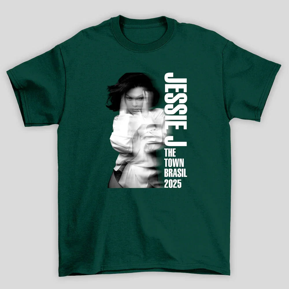 2025-26 جيسي ج. تي شيرت The Town Graphic 100% من القطن الخالص المطبوع POP ARTISTS Trend للجنسين كبير الحجم وقابل للتنفس كاجوال