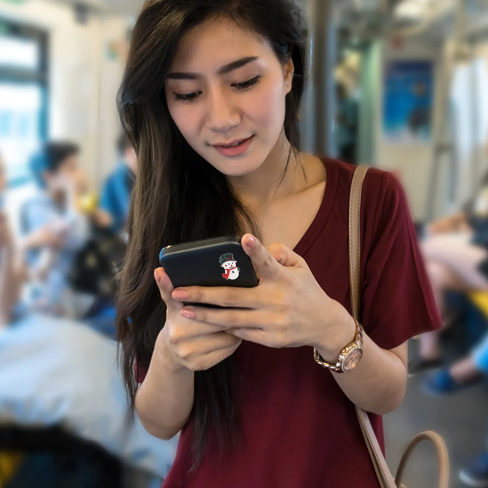 

15 Pcs Mini Decorative Figures Snowman Statue Miniature Accessory Country Christmas Decorations Tiny Candy Cane Globe Figurines