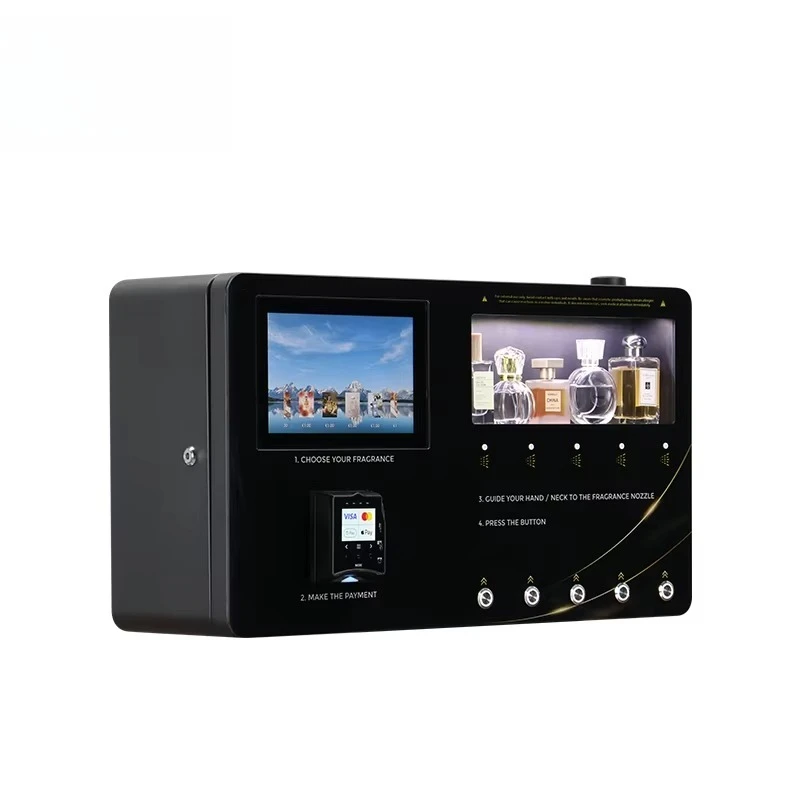 Luxury Perfume Dispenser Customized Internal Control System Latest Smart Cologne Spray Self Service Vending Equipment