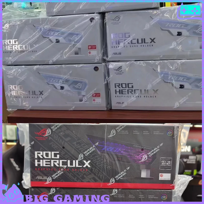 Rog Herculx Graphics Card Holder XH01 Custom Host Chassis Accessories 3D ARGB Aura Sync Desktop Computer Graphics Card Holder
