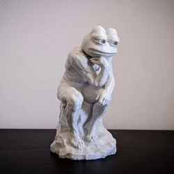 The Feeler Pepe Statue Frog Statue Crafts Living Room Decor Figurines Home Decoration Accessories Desktop Ornament Gift