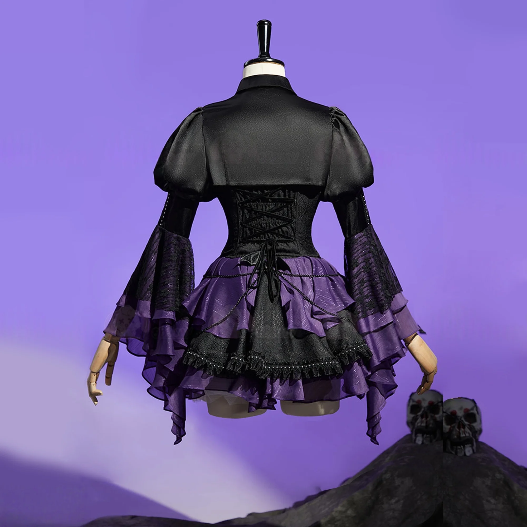 Disfraz de Elizabeth Cosplay Emily Halloween Navidad juego de exposición de cómic Anime monstruo Cosplay vestido alto S-XL vestido lindo recién