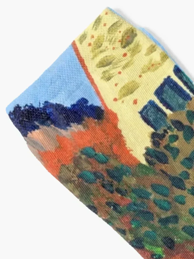 Flower Flood, Fall Inspired Acrylic Painting Socks kawaii halloween cycling essential Luxury Woman Socks Men's