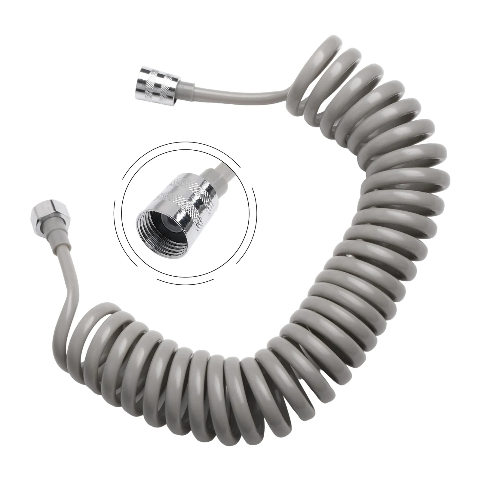 3/5m Telephone Line Tube Bathing Flexible Tube Spiral Spring Hose Toilet Bidet Sprayer Shower Head Water Pipe