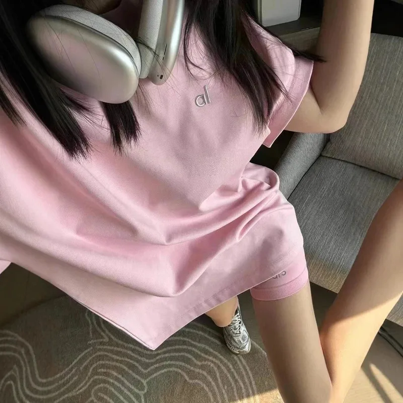 

Short-sleeved Large Version T-shirt Women's Summer 2025 New Products Loose Hip Cover Medium and Long Lower Clothes Missing Top