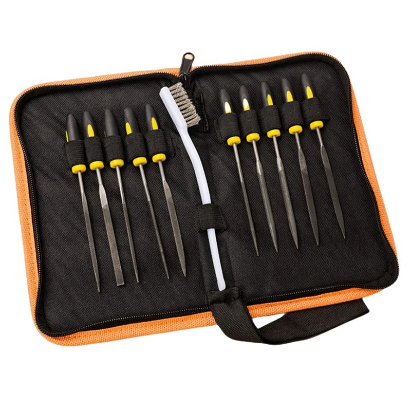 

Steel File Set Spare Parts Small Steel File Grinding Tool DIY Tool With Storage Bag And Steel Brush