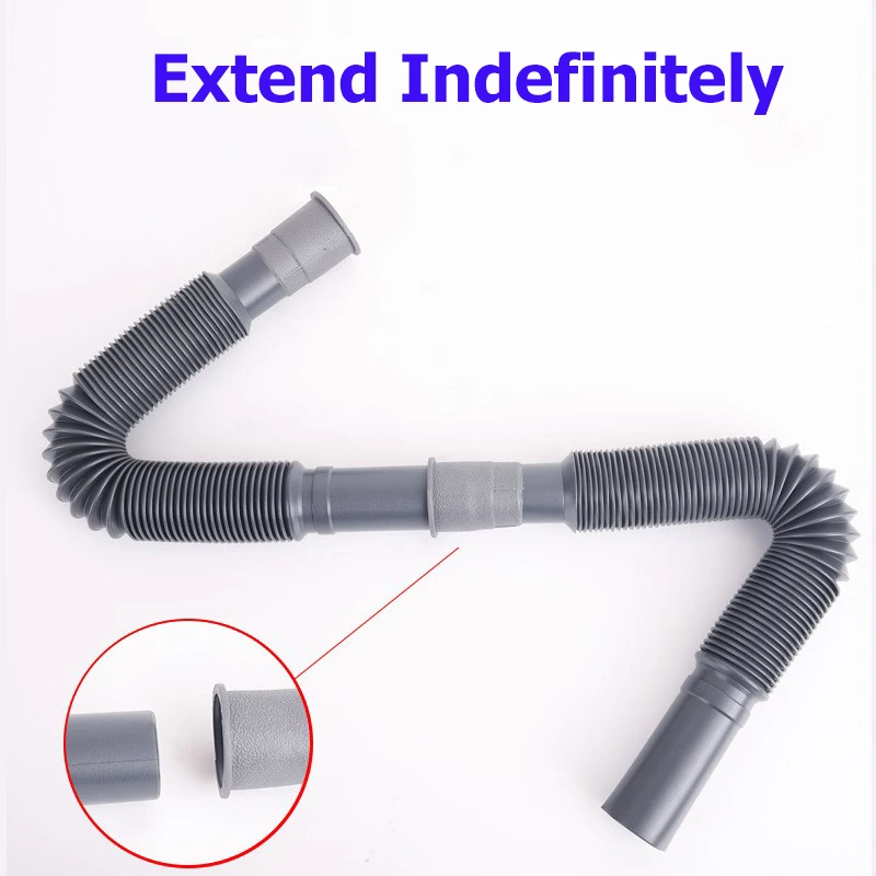 

RV Parts Collapsible Flexi Extendable Waste Water Outlet Pipe Kits Connection Caravan Motorhome Accessories 80cm Length