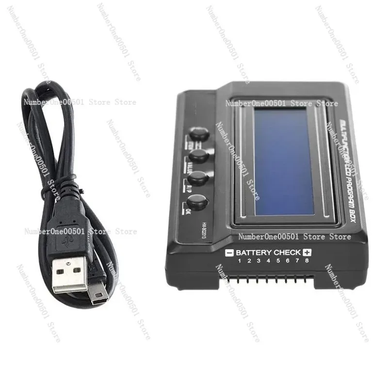 3-In-1 setting card LCD ESC programming setting box, Platinum empty model car model