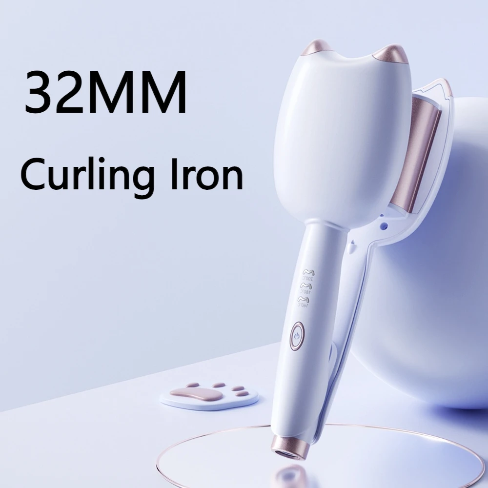 

U-образная волнистая щипцы для завивки волос с керамическим покрытием, 8000 Вт, отрицательные ионы, быстрый нагрев, долговечный волнистый стайлер для женщин