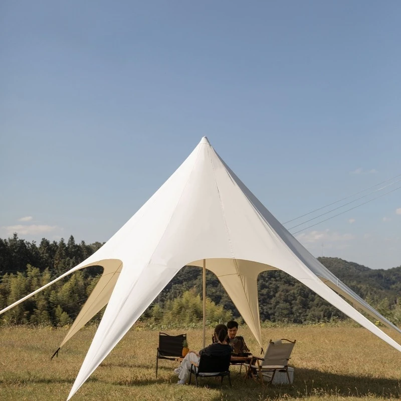 Shade canopy camping sun protection multi-person canopy tent ultra-light rainproof awning