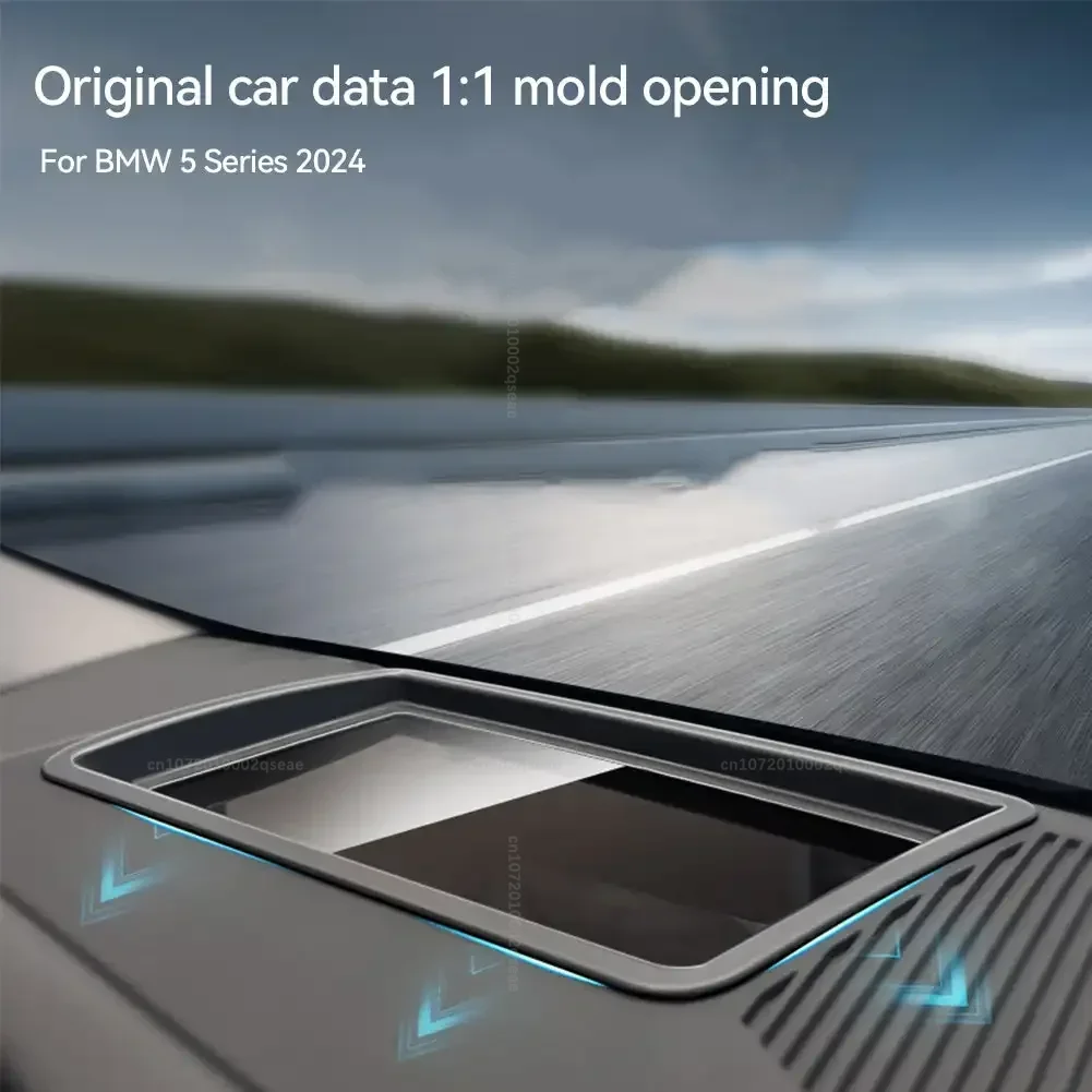 سيارة Hud عرض الغطاء الواقي HD الزجاج المقسى المضادة للانعكاس رئيس يصل عرض حامي لسيارات BMW 5 سلسلة i5 G60 2024