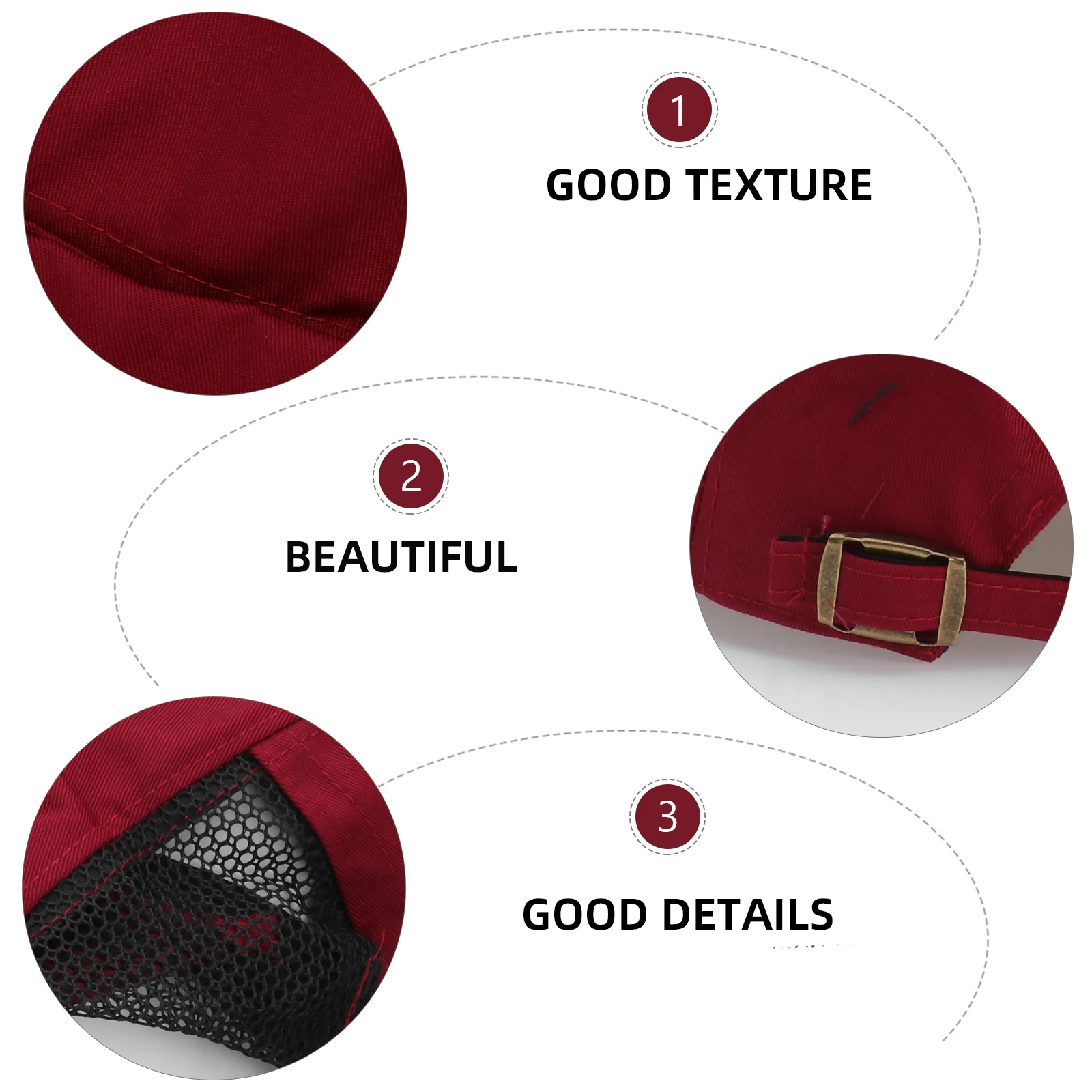 

Cotton Chef Hat Work Cap Hair Nets Food Service Beret Catering Caps Adjustable Red BBQ Cooking Hat Durable Comfortable