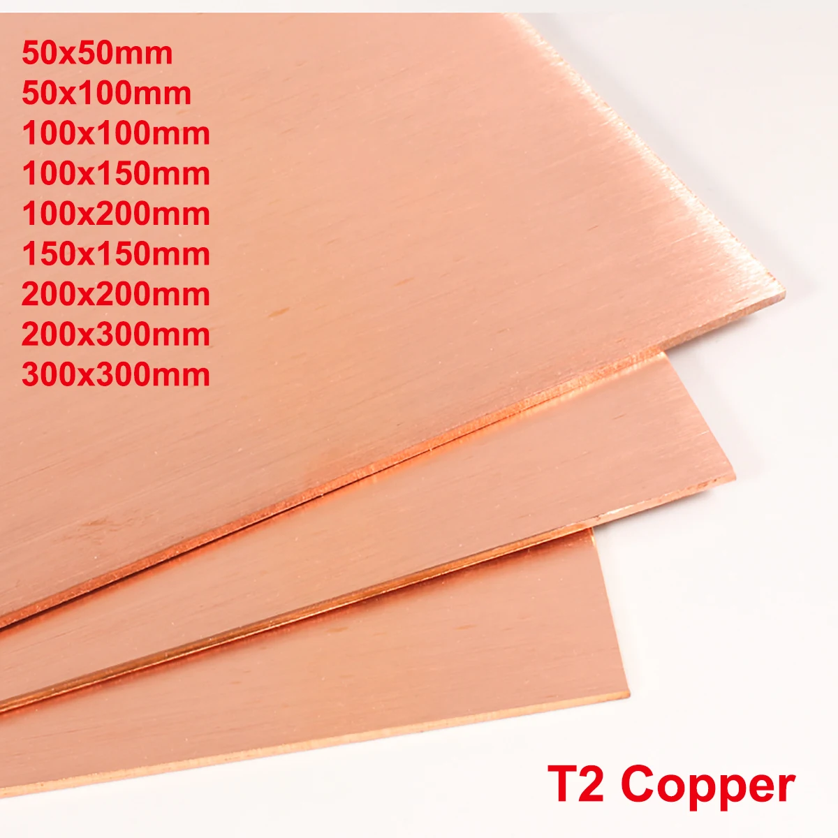 99.9% Pure Copper Thickness 0.5-6mm Copper Strip Red Copper Pad Copper Foil Copper Plate Bar DIY CNC Material