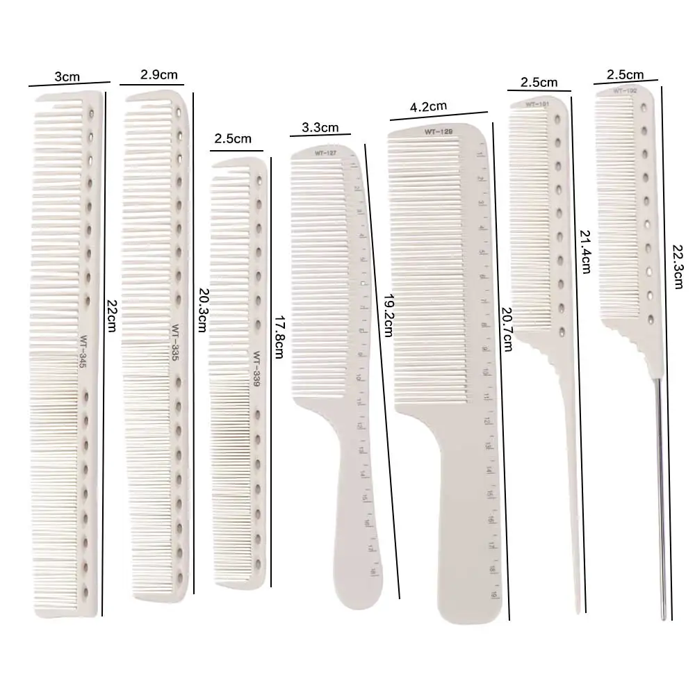 Double-sided Laser Scale Hair Comb Non-slip Handle Hair Brushes Hair Cutting Comb Salon Anti-static