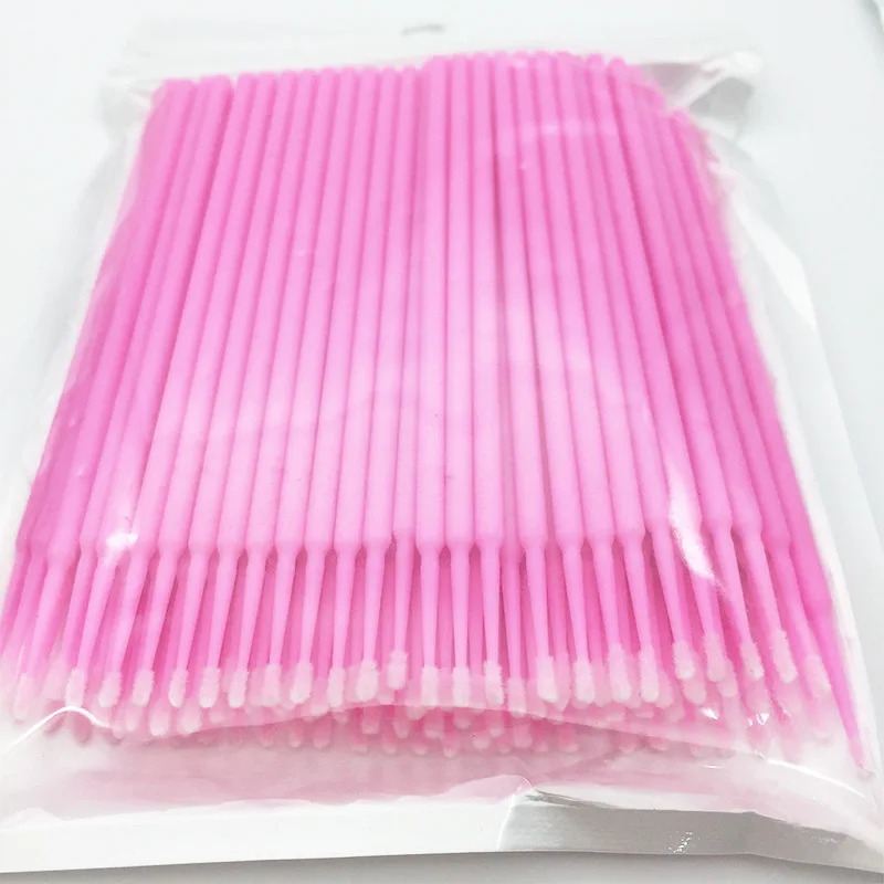 100 PCS Disposable Makeup Cotton Swab Mini Individual Lash Applicators Mascara Brushes Eyelash Extension for Maquillaje Makeup