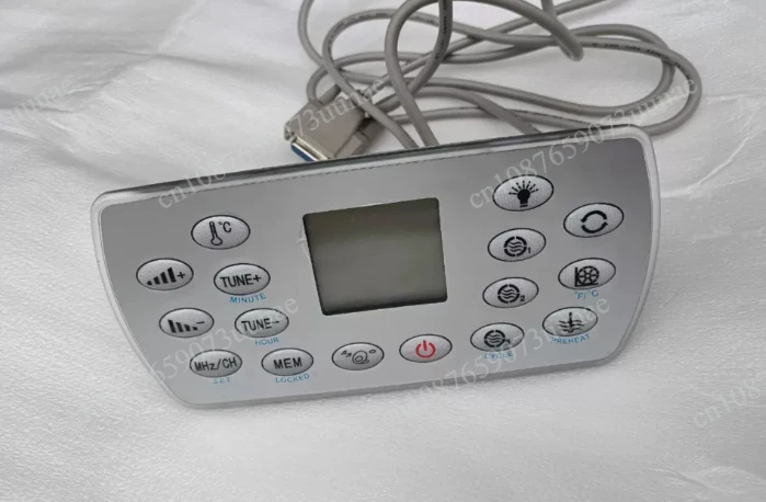 Hot Tub Spa Control Panel Topside Keypad Replacement Controller Panel for Outdoor Spa Hot Tub Temperature Jet Light Adjustment