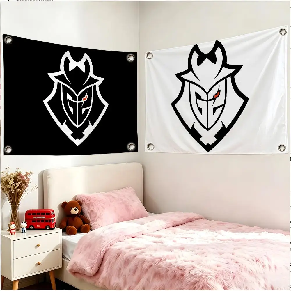 G2 Flags Borderless Four Ring Ornament Indoor Outdoor Decoration Quick Hang Install