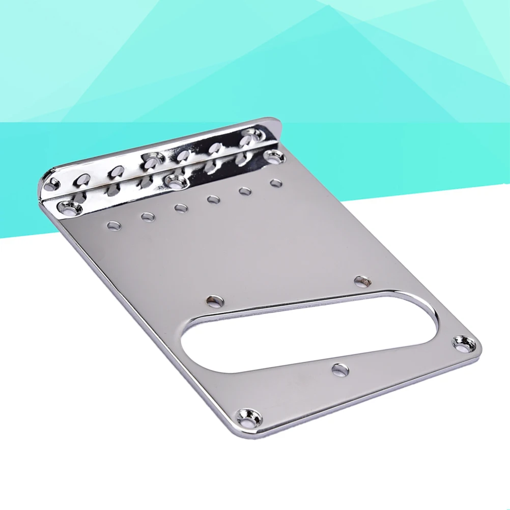 

Single-Sided Chrome Bridge Plate 98X80X11Mm Stainless Steel For Tl Style 6 String Electric Guitar Pickup Mounting