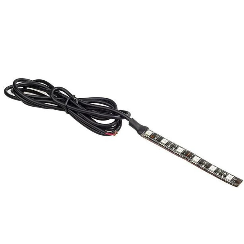 1x Flexible 6 LED Motorcycle Light Bar Strip Tail Turn Signal Tail Rear Brake Stop Bulb Lamp Brake Light Amber Led Light Bar 12V