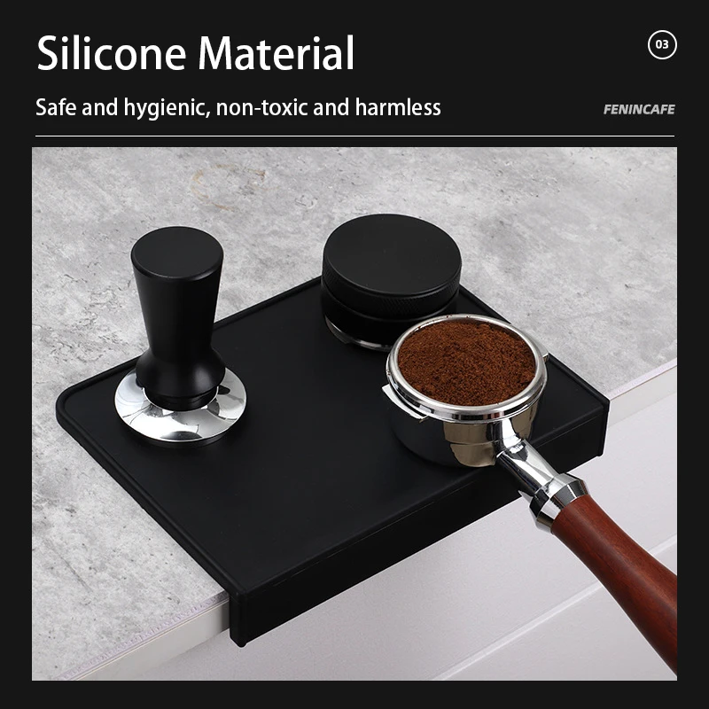 سدادة قهوة حصيرة اسبريسو سيليكون القهوة الصحافة مسحوق وسادة قهوة تدك بار مسحوق الموزع الوسادة #3
