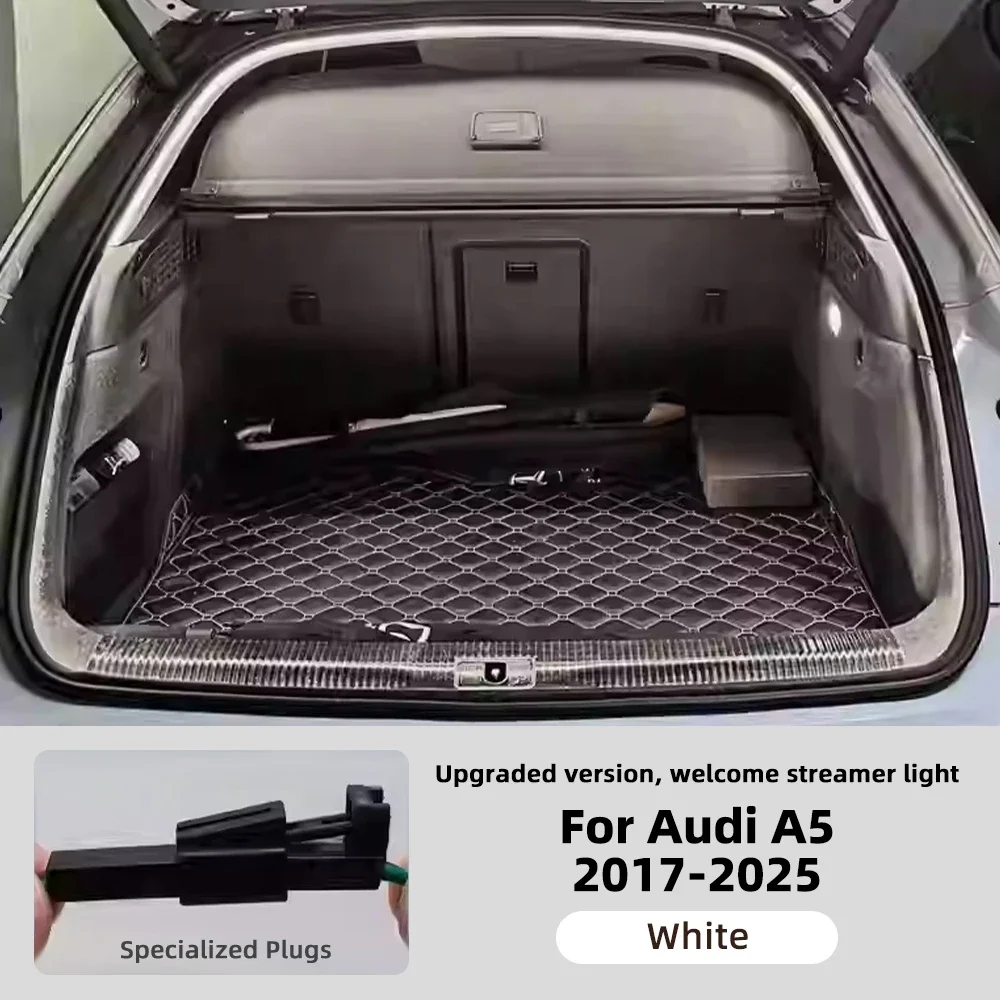 

Dynamic Flowing LED Trunk Light Strip for Audi A3 A4 A5 A6 A7 A8 2017-2025 12V Ambient Lighting Decorative Back Door Lamp Trim