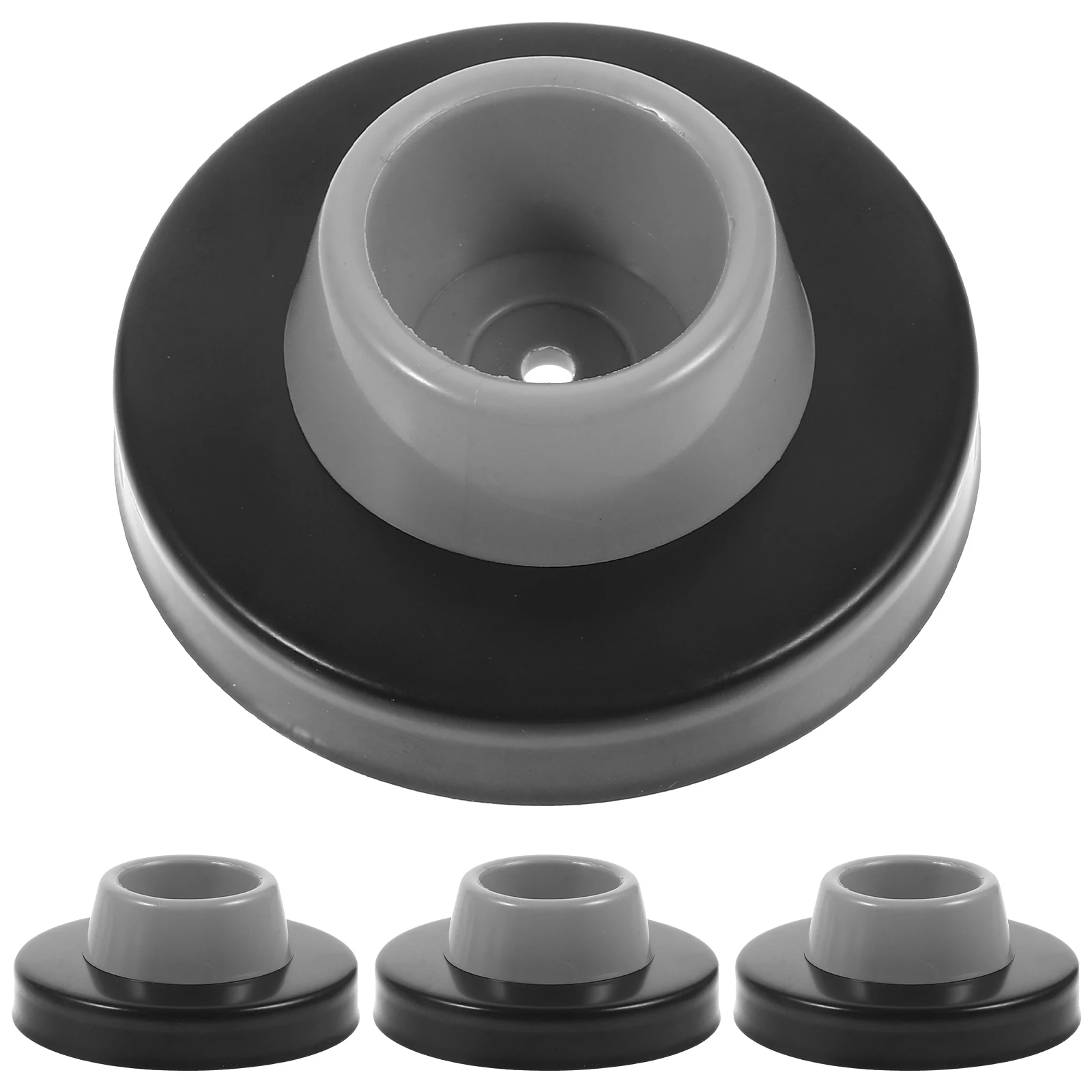 

4pcs Anti Collision Stopper Protector Shock Absorbing Rubber Steel Bedroom Door Stops For Wall Door Bumper Stopper Wall
