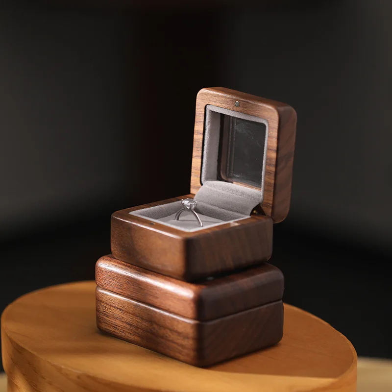 

Wood Jewelry box wedding ring box Earring Rings Box Jewelry Organizer Box Luxury jewelry gift packaging Box Bracelet package