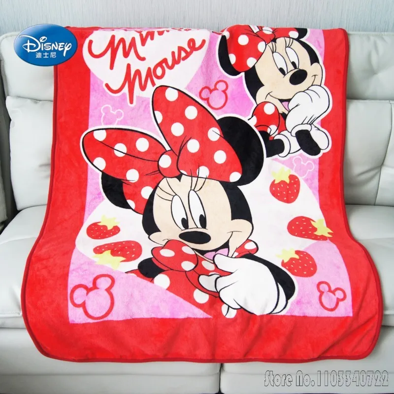 Anime Disney Cute Rainbow Stripes Mickey Mouse Boy Blanket Throw Plane Sofa Cartoon Super Soft Blankets for Kids Gift 100x140cm