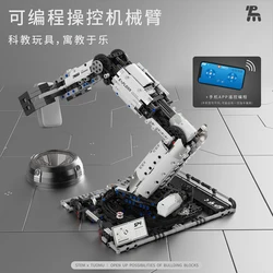 784pcs MOC Technical Programming the Robotic Arm Building Blocks Bricks Assembling Model Toys for Children Birthday Gift Set