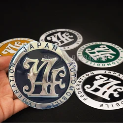 3D Car-styling Red Blue Black Carbon JAF Japan Automobile Federation JDM Car Trunk Emblem Badge Sticker A3 A4L civic 4d accord 7