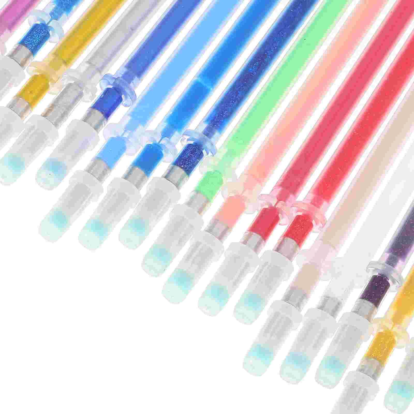 60 Pcs Colored Gel Pen Refills Fine Point Replacement Ink for Drawing Journaling Note Taking Smooth Writing Lasting