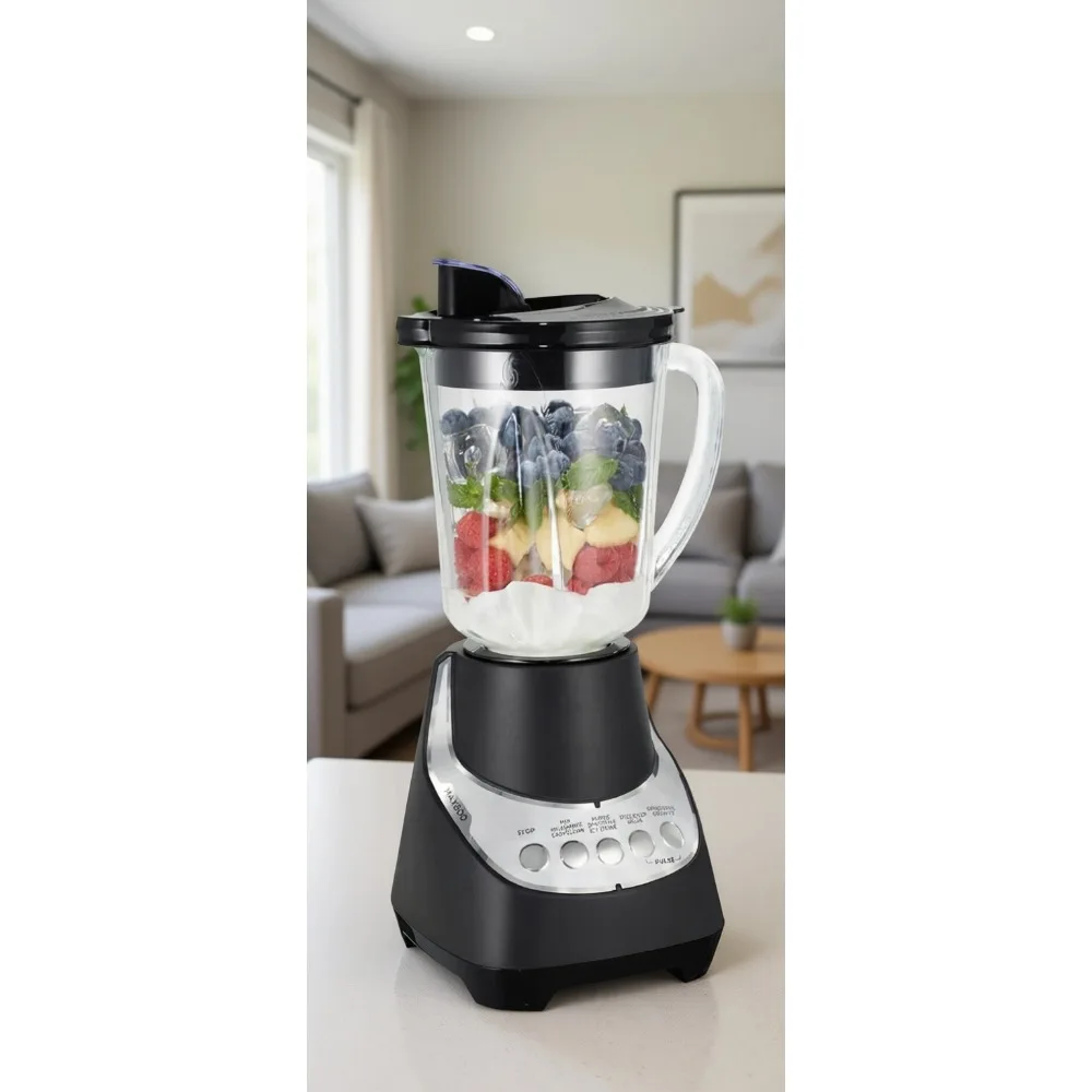 

Quiet High Performance Blender with 48oz Glass Jar and 12 Functions Renewed
