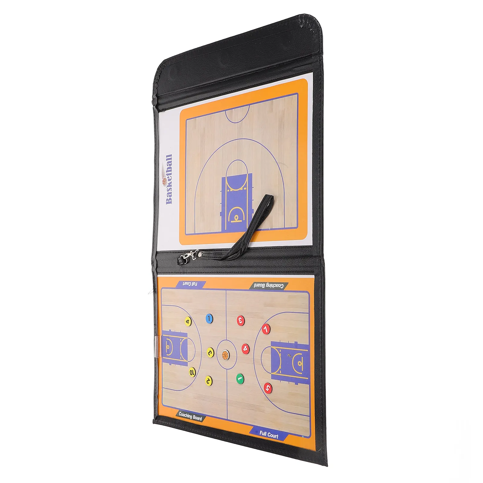 quadro-de-treinamento-de-basquete-dobravel-tri-fold-colorido-quadro-de-desenho-para-treinadores-clipboard-apagavel-a-seco-para-treinamento-e-jogos