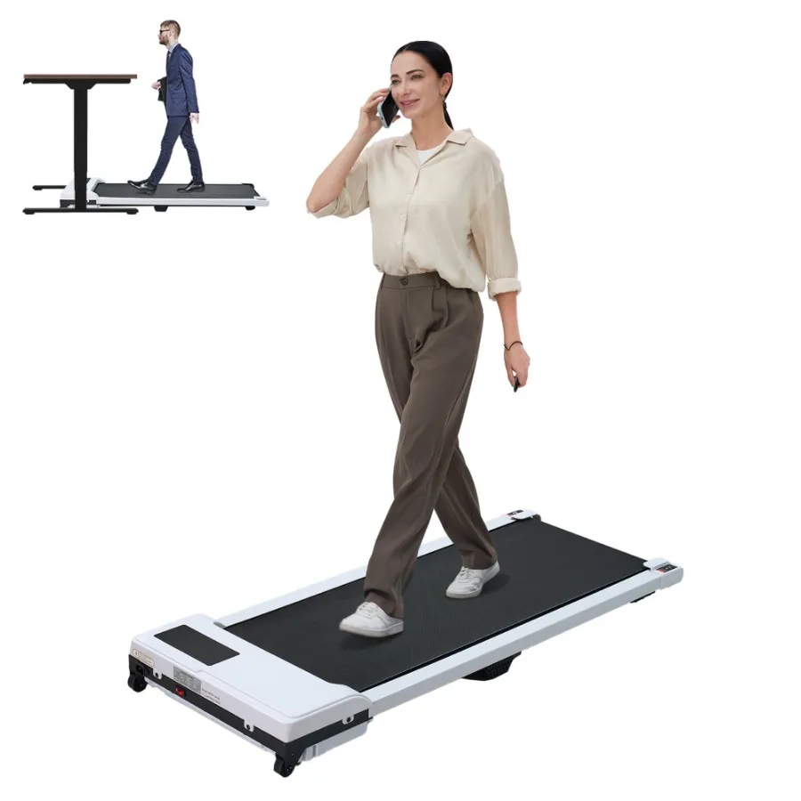 

Walking Pad with Quiet 2.0 HP Brushless Motor Countdown Modes Spacious Running Area 220 lbs Weight Capacity for Home or Office
