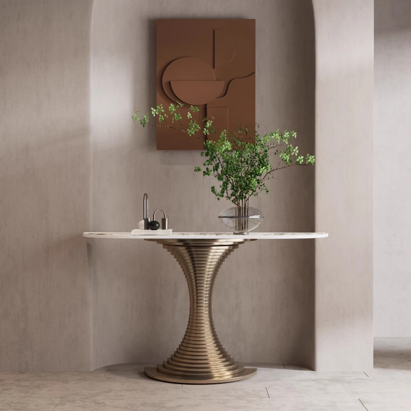 

Entrance table Light luxury minimalist hotel lobby Sales department Entrance desk corridor storage policy case