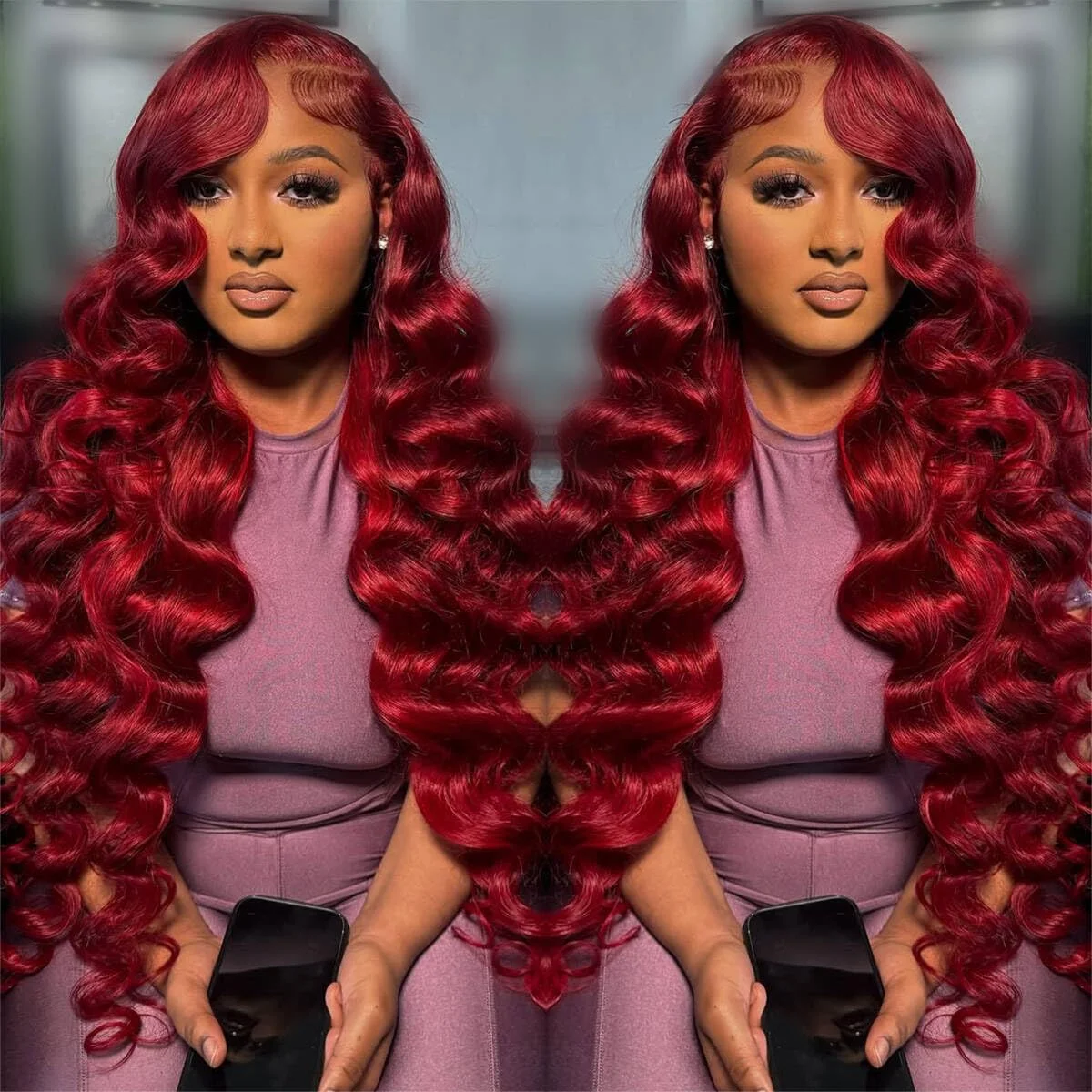 

Парик из натуральных волос Waves 13x6 HD Lace Front, цвет 99J Бордовый, с предварительно выщипанной линией роста волос, прозрачный HD, 13x4, с эффектом Body Wave, для женщин